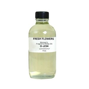 Fresh Flowers (Women) Body Oil 4 oz Fragrance All Natural Pure Uncut Scent